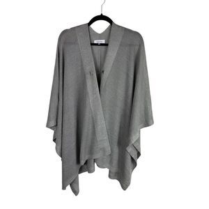Calvin Klein silver grey over size poncho